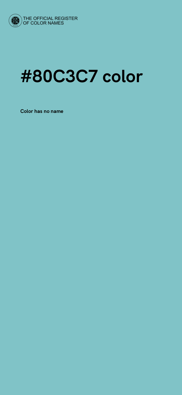 #80C3C7 color image