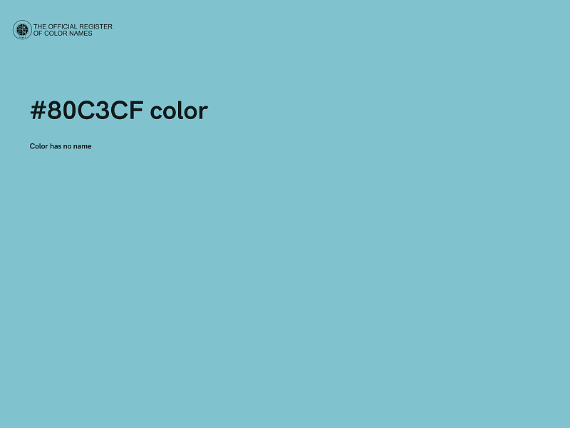 #80C3CF color image