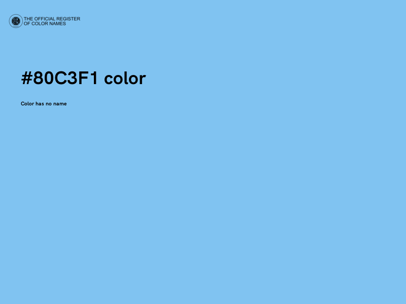 #80C3F1 color image