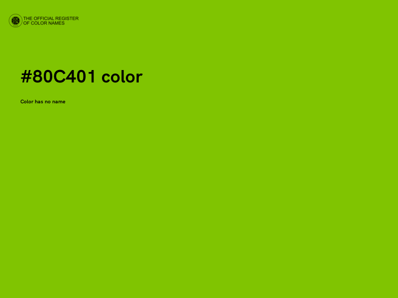 #80C401 color image
