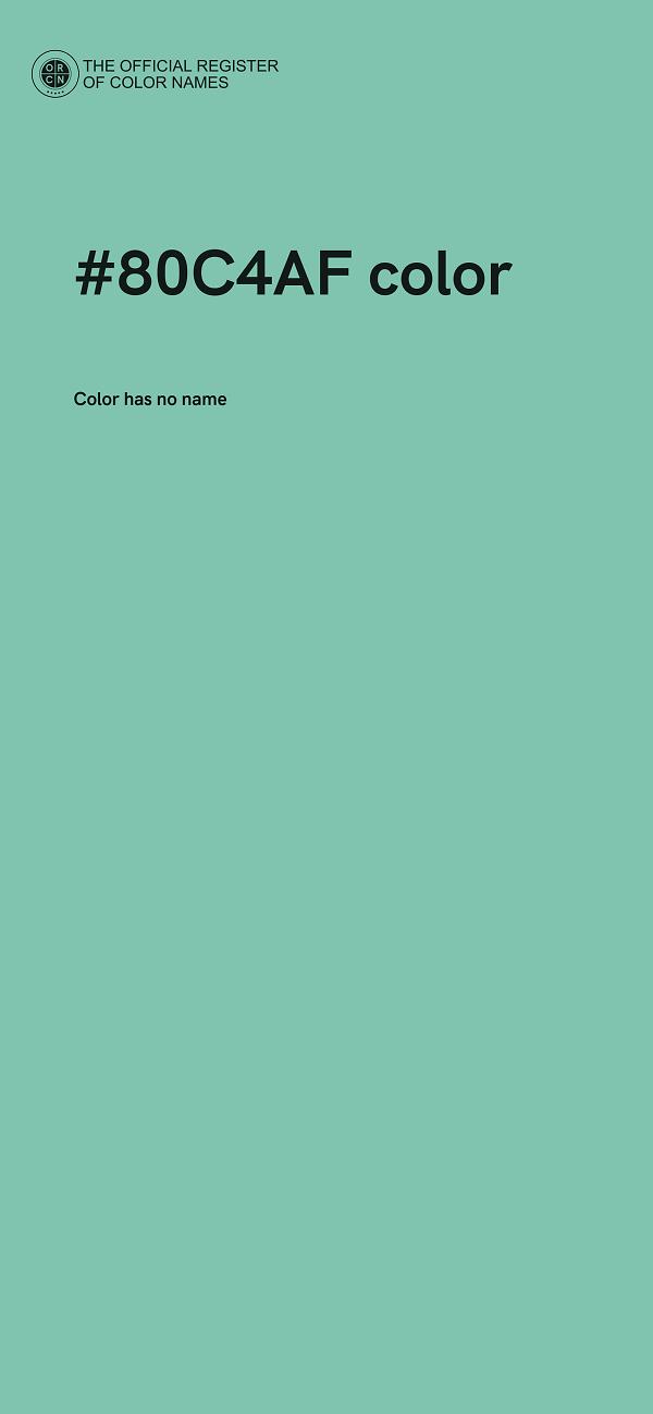 #80C4AF color image