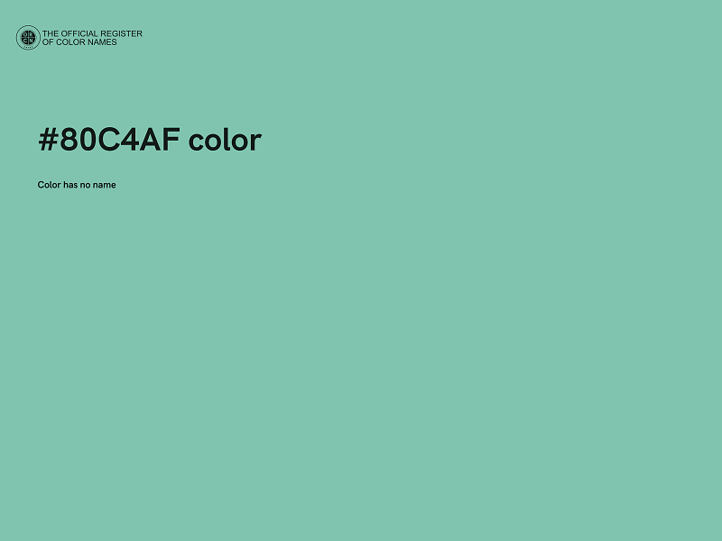 #80C4AF color image