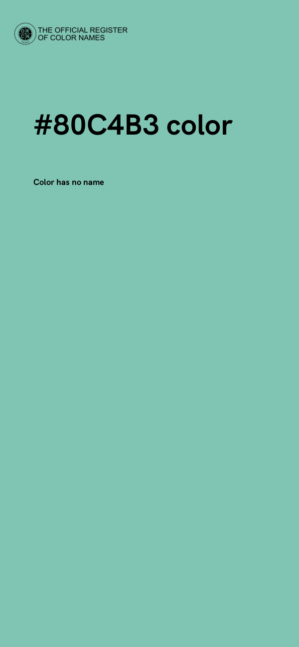 #80C4B3 color image