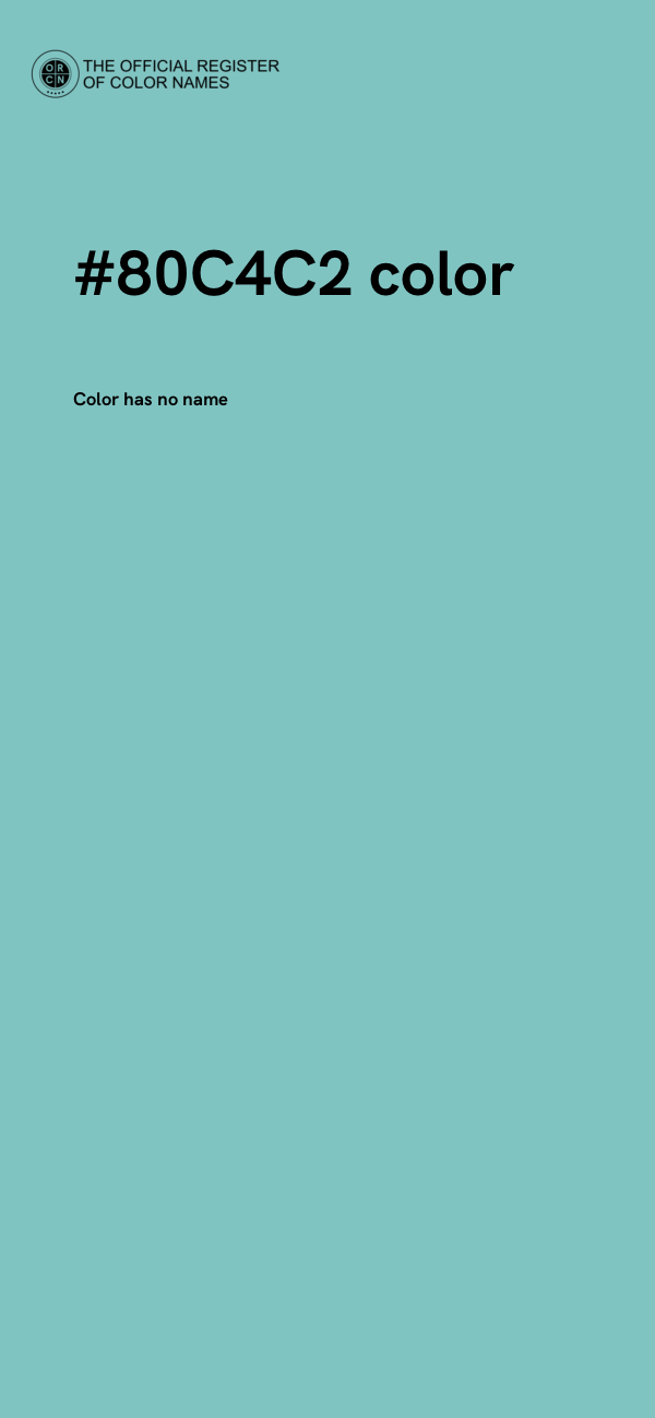 #80C4C2 color image