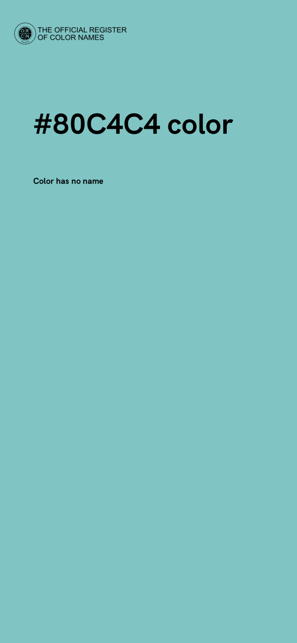 #80C4C4 color image