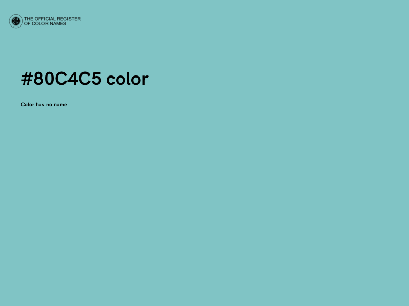 #80C4C5 color image