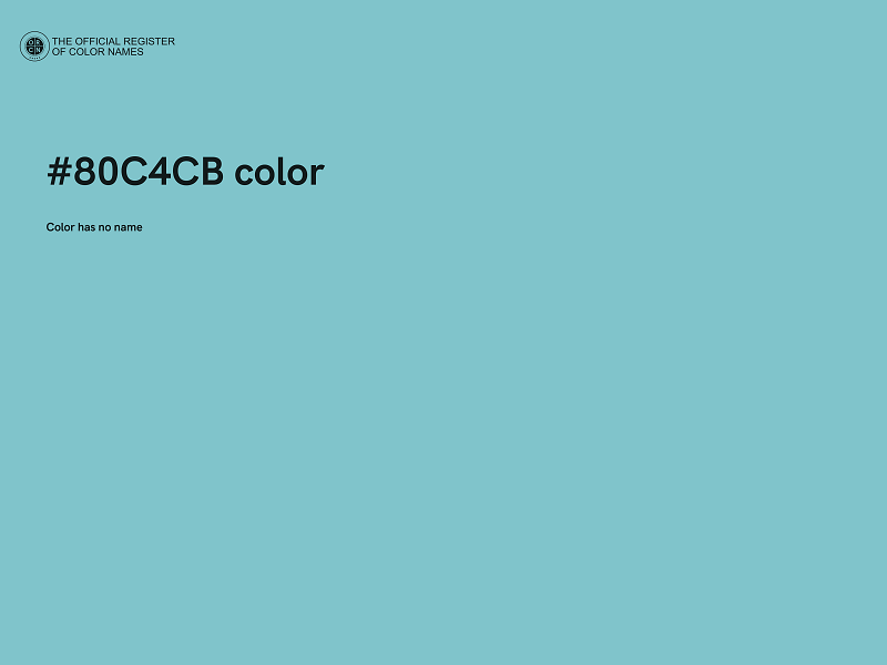 #80C4CB color image