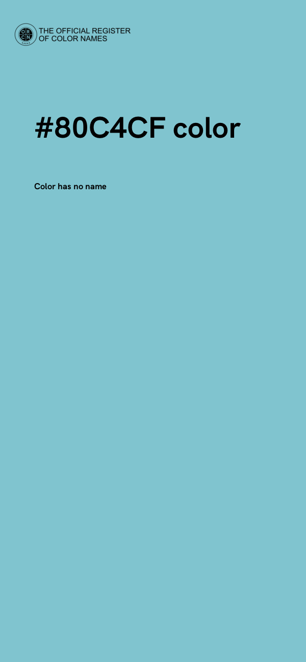#80C4CF color image