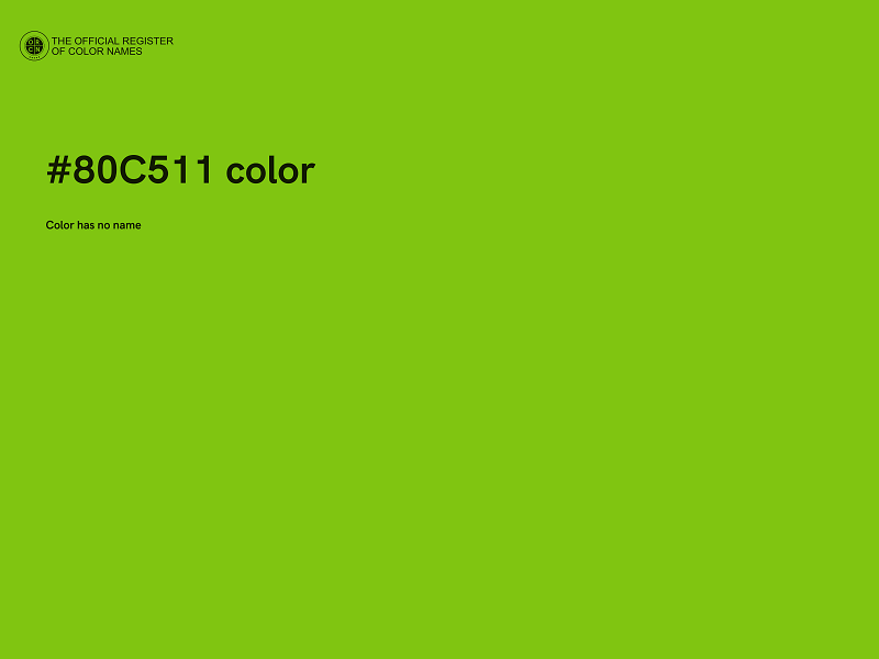 #80C511 color image