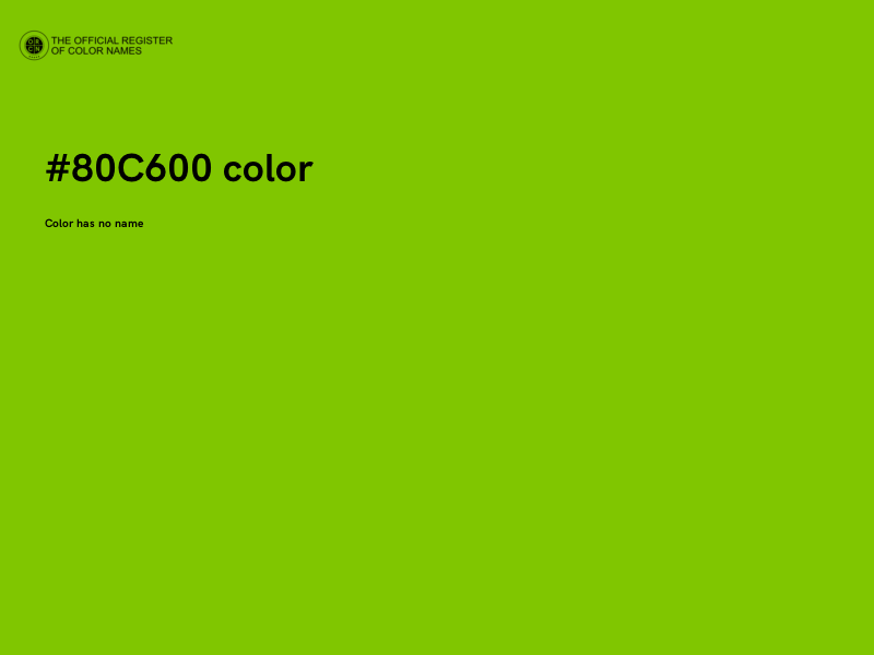 #80C600 color image