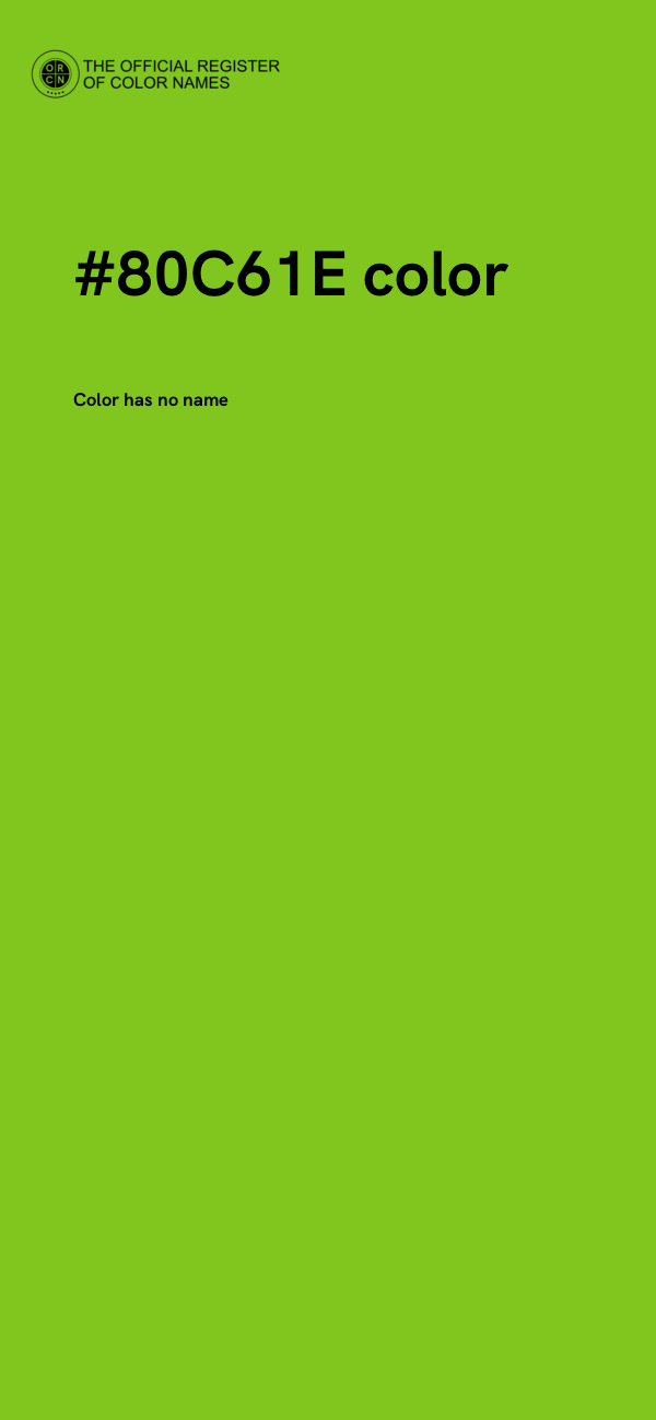 #80C61E color image