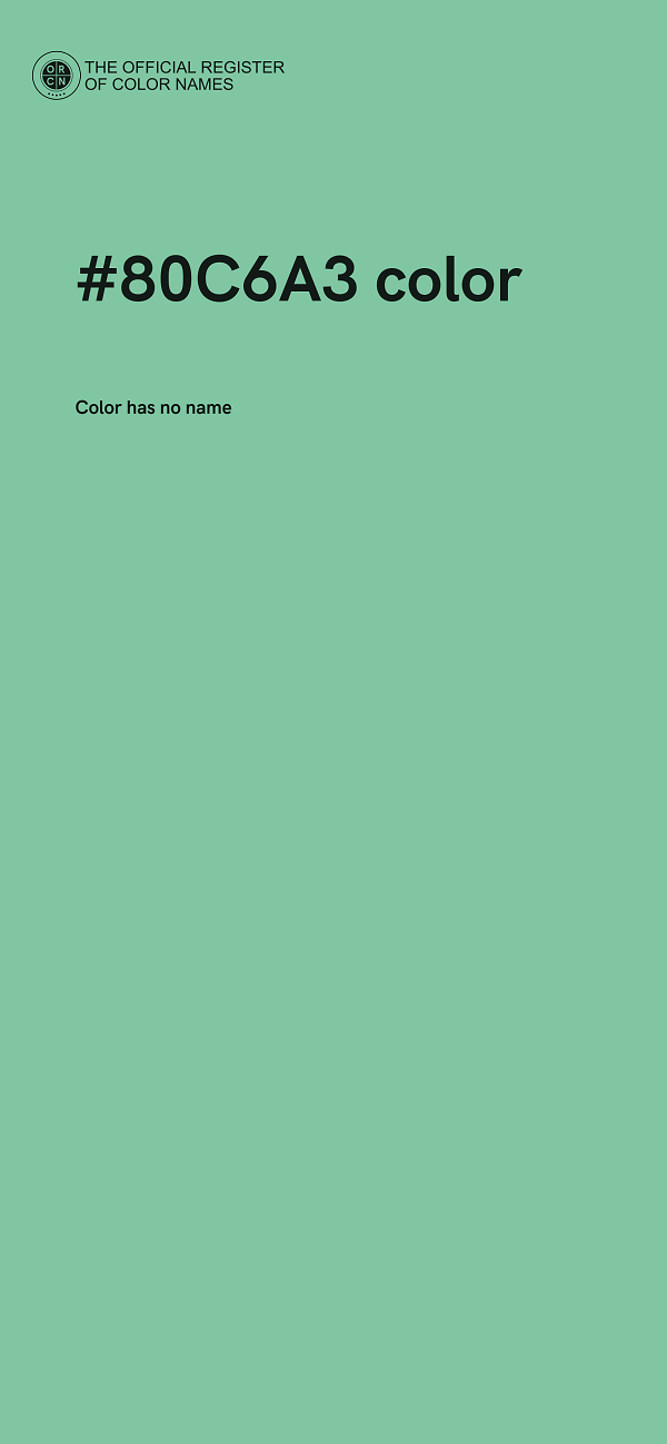 #80C6A3 color image