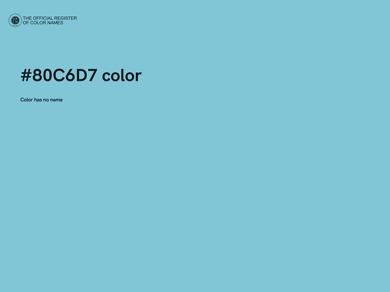 #80C6D7 color image