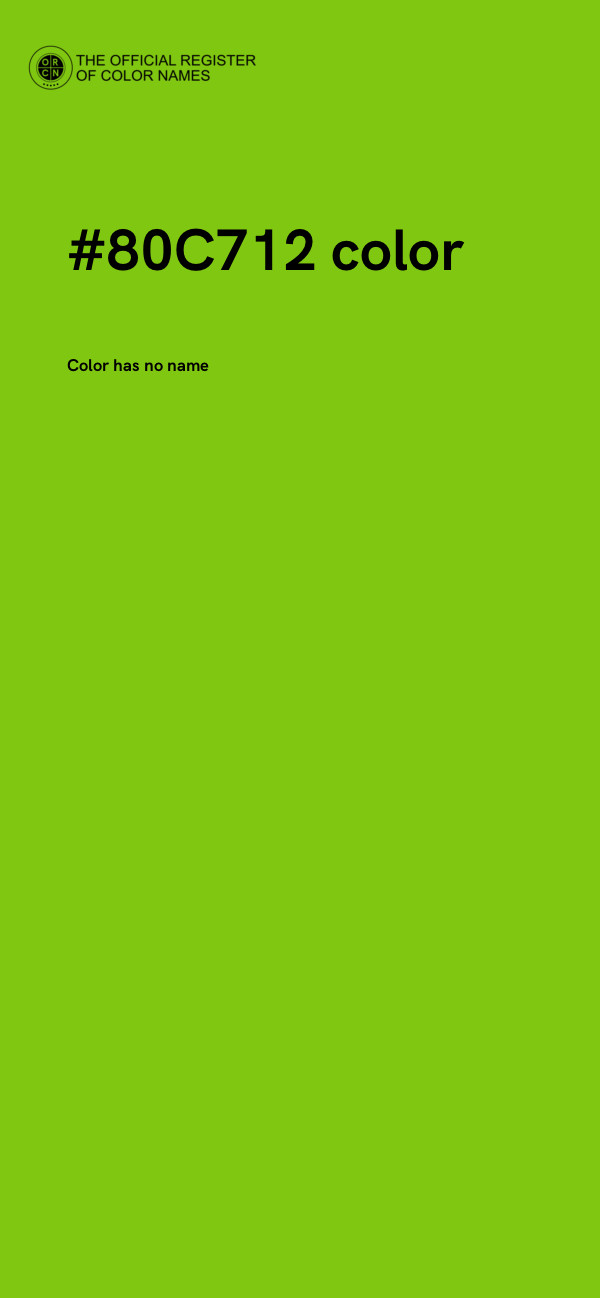 #80C712 color image