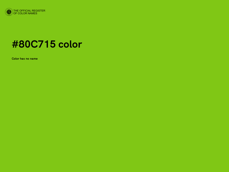 #80C715 color image