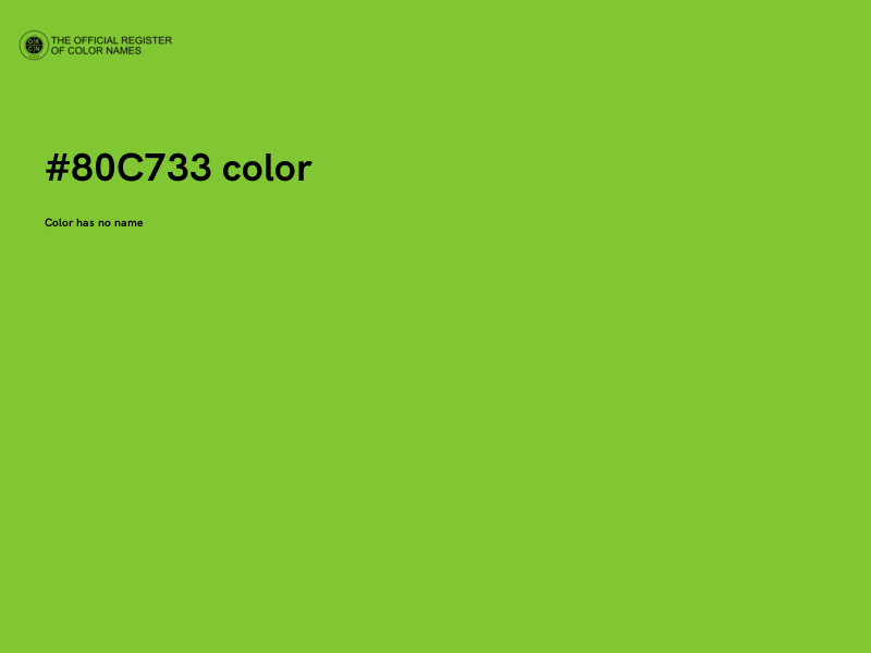 #80C733 color image