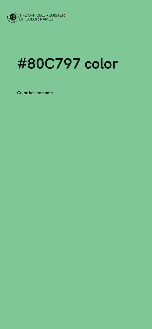 #80C797 color image