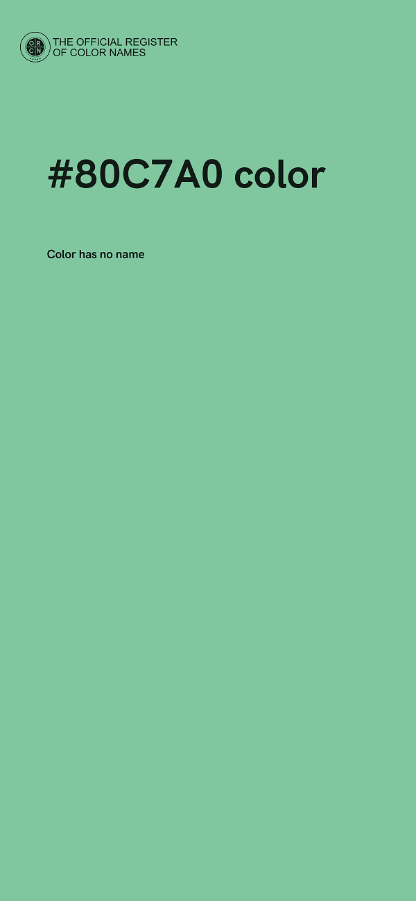 #80C7A0 color image
