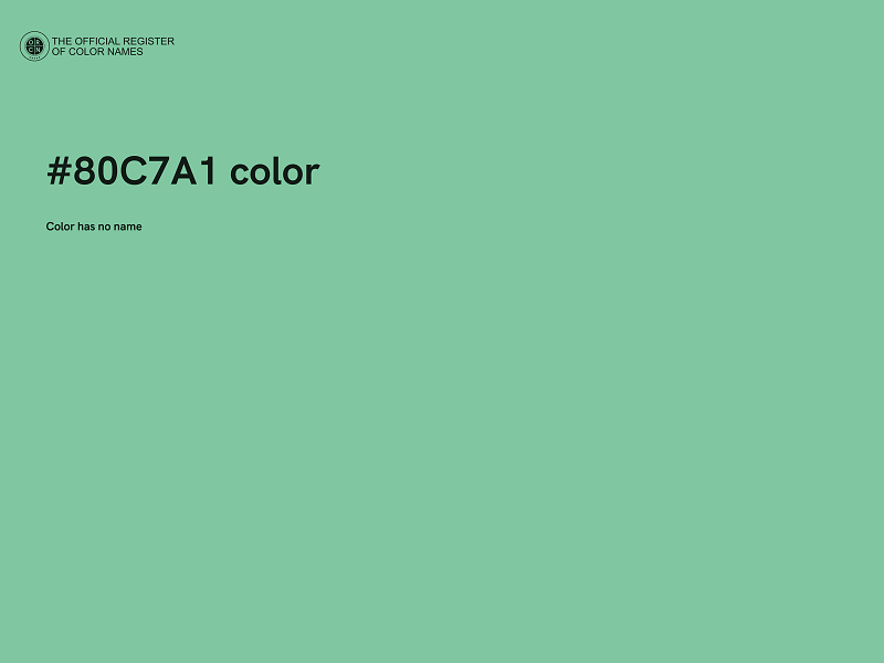 #80C7A1 color image