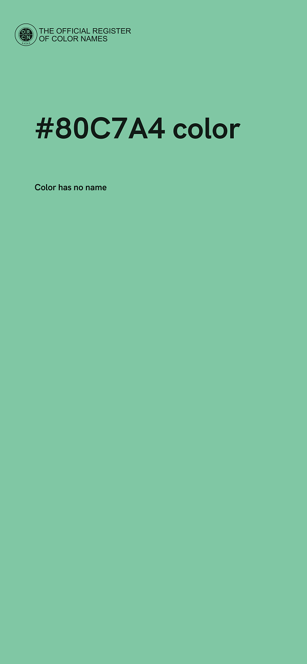 #80C7A4 color image