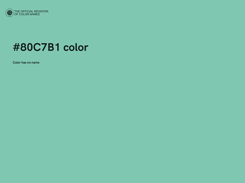 #80C7B1 color image