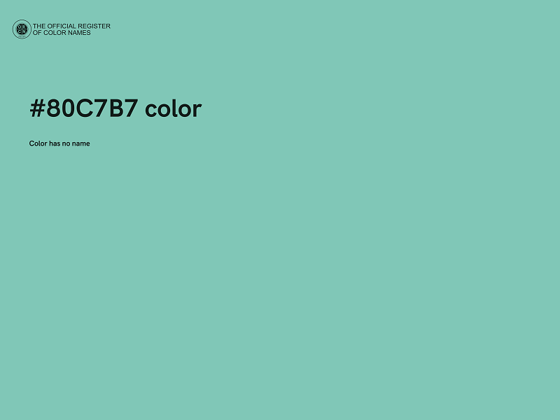 #80C7B7 color image