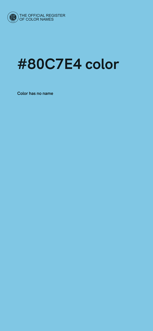 #80C7E4 color image
