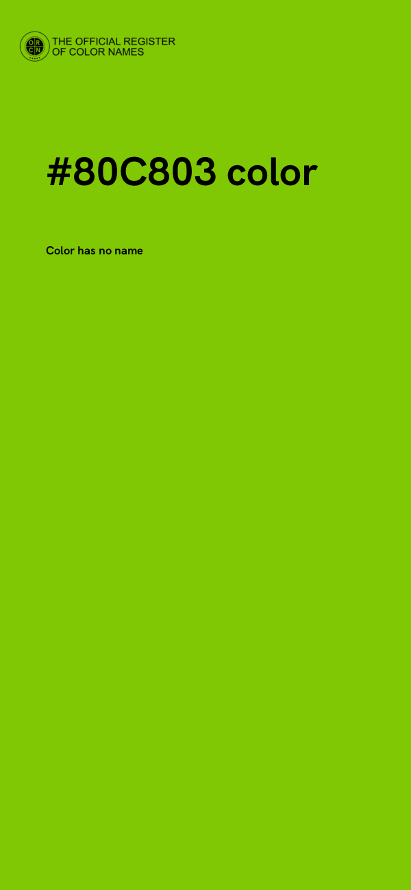 #80C803 color image