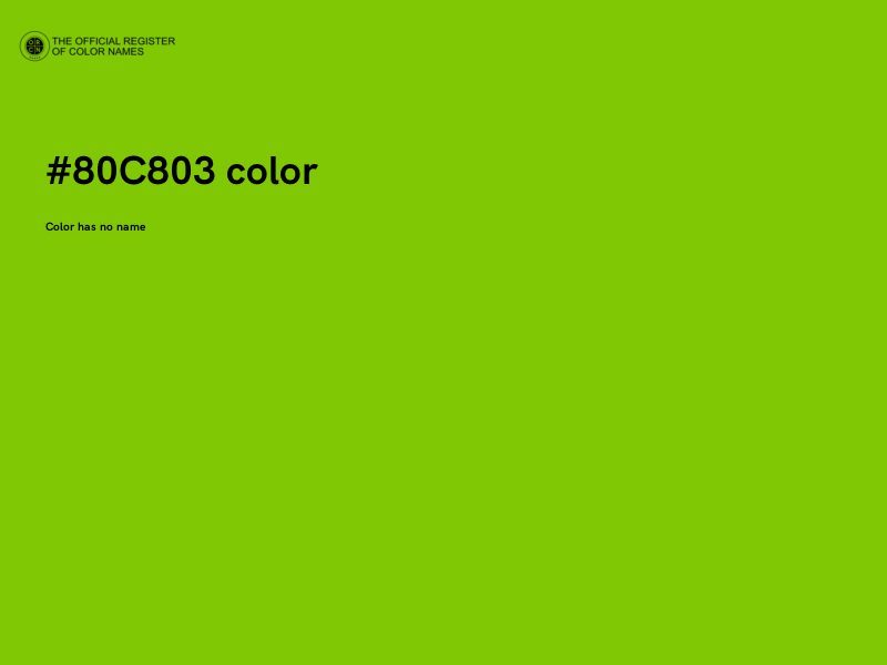 #80C803 color image