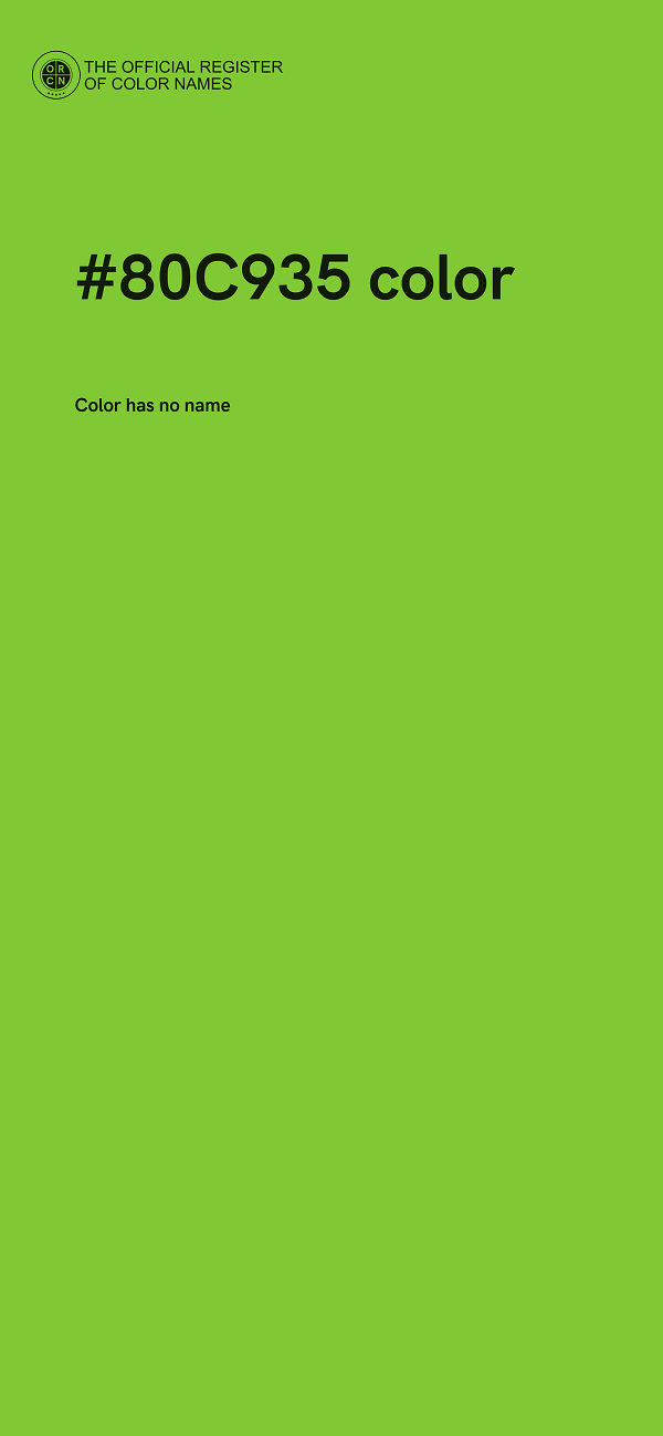 #80C935 color image