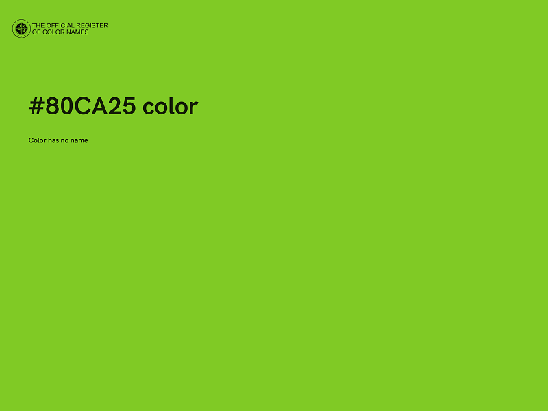 #80CA25 color image