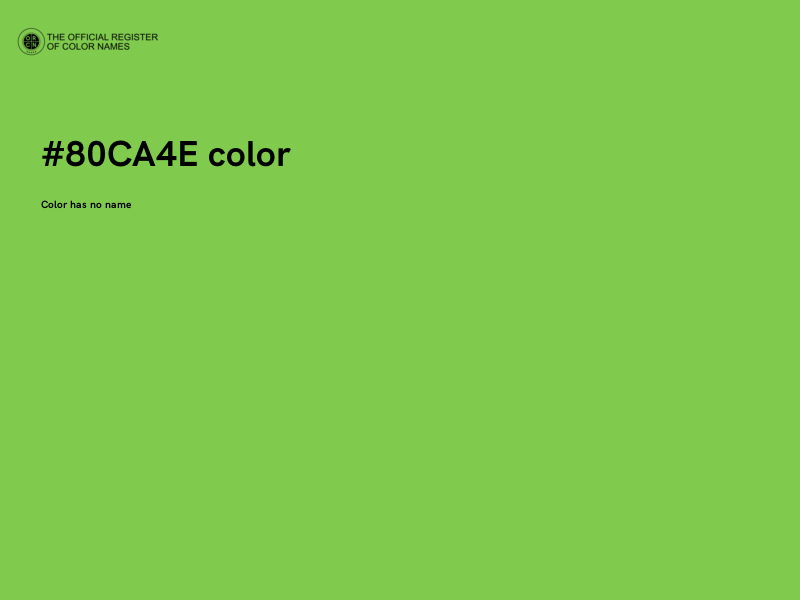 #80CA4E color image