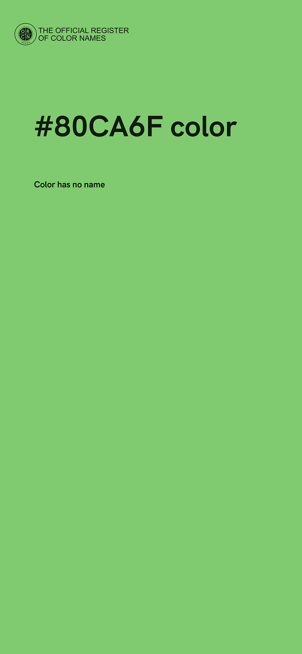 #80CA6F color image