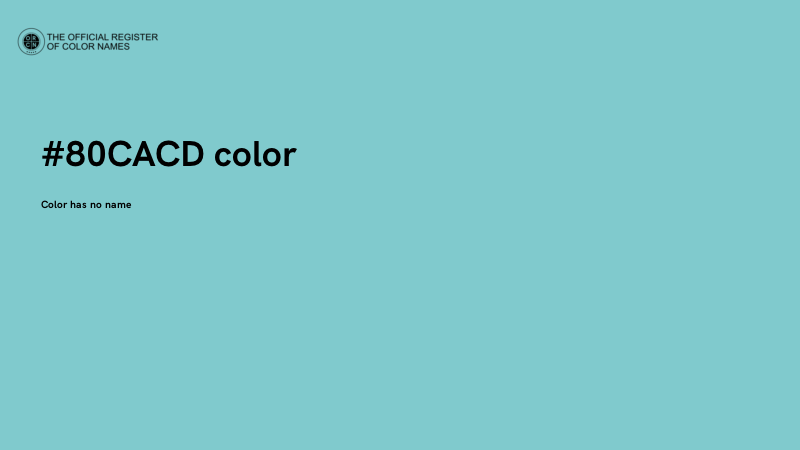 #80CACD color image
