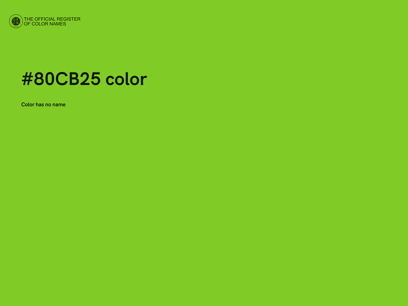 #80CB25 color image