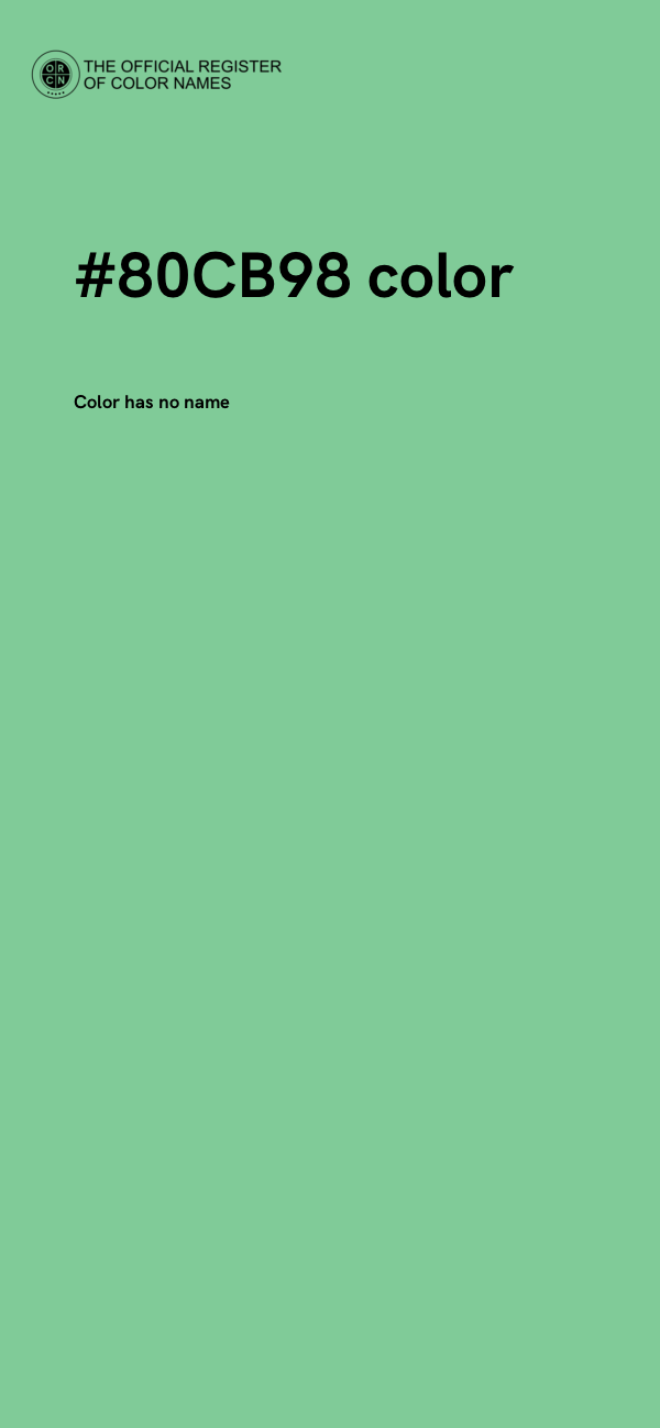 #80CB98 color image