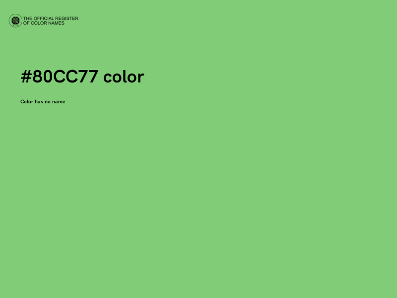#80CC77 color image