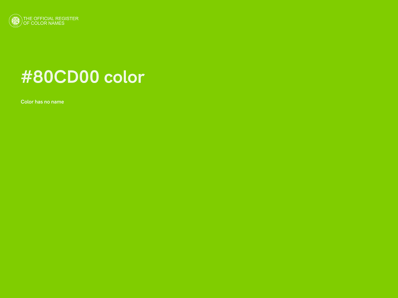 #80CD00 color image