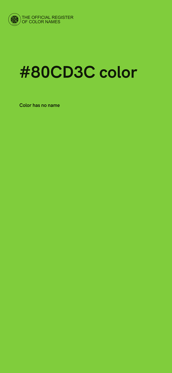 #80CD3C color image