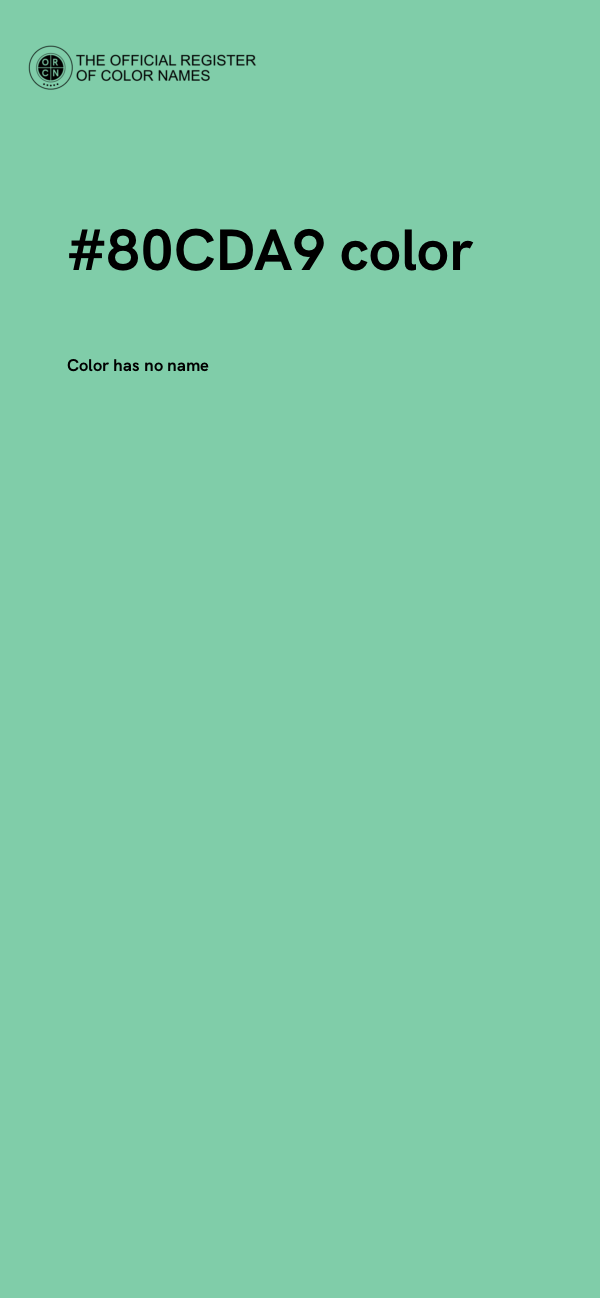 #80CDA9 color image