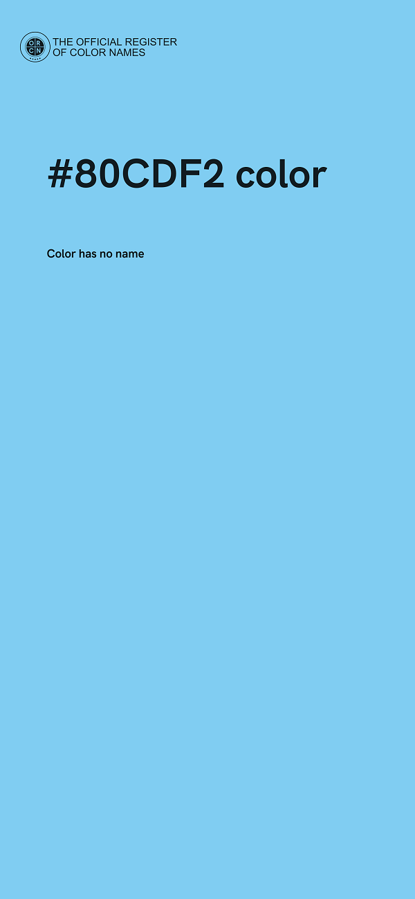 #80CDF2 color image