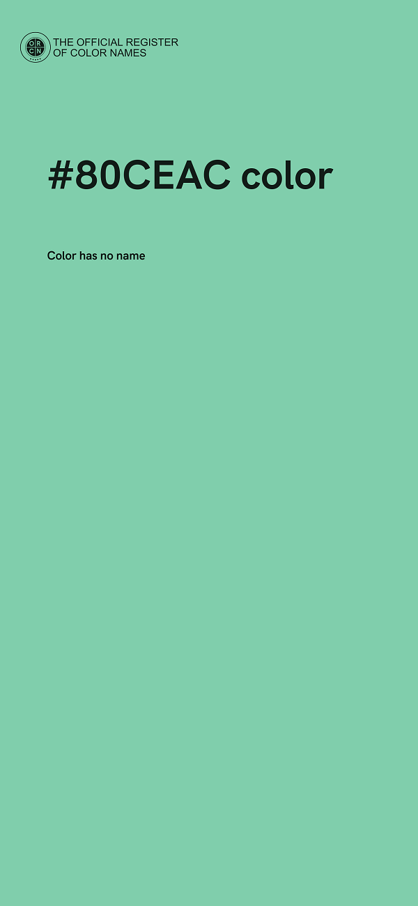 #80CEAC color image