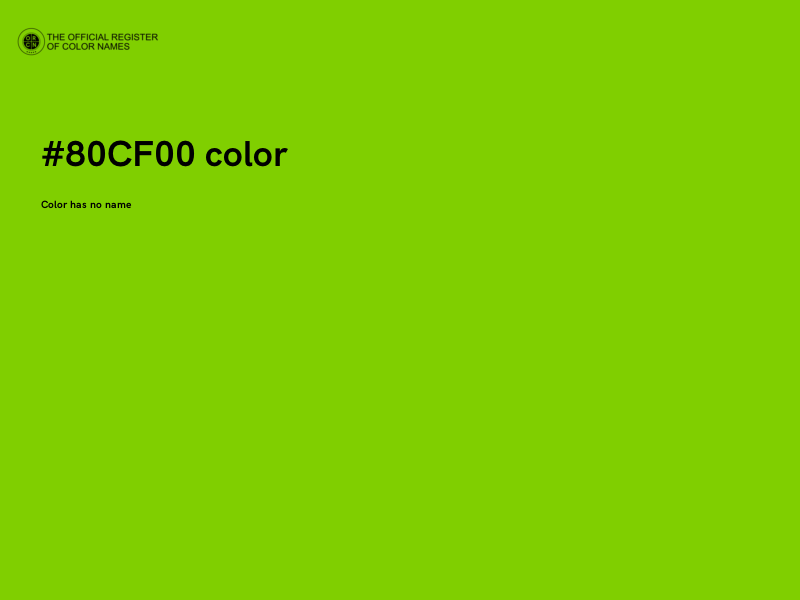 #80CF00 color image