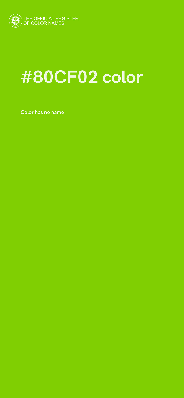 #80CF02 color image
