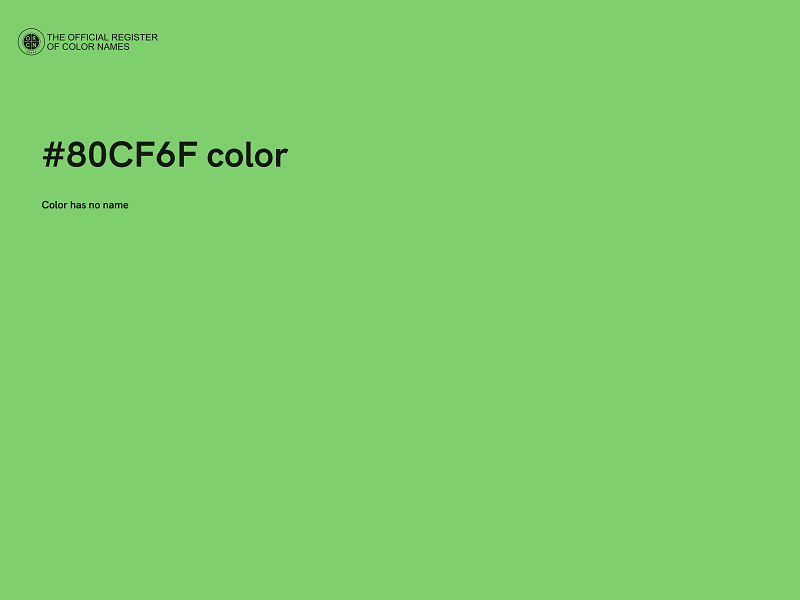 #80CF6F color image