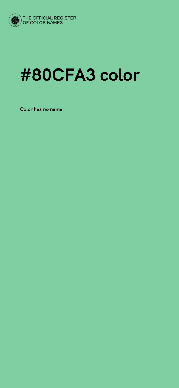 #80CFA3 color image