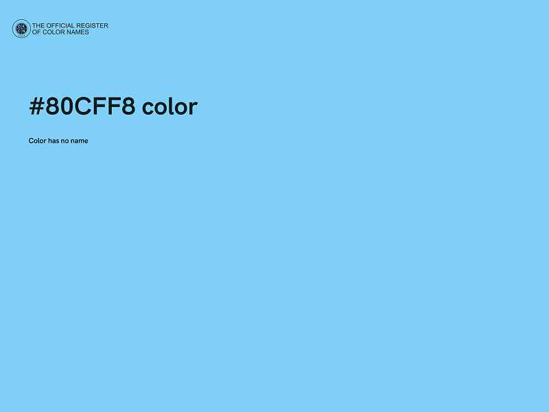 #80CFF8 color image