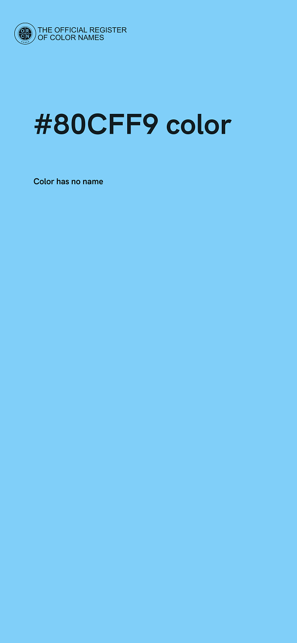 #80CFF9 color image
