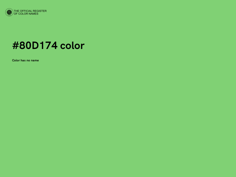 #80D174 color image