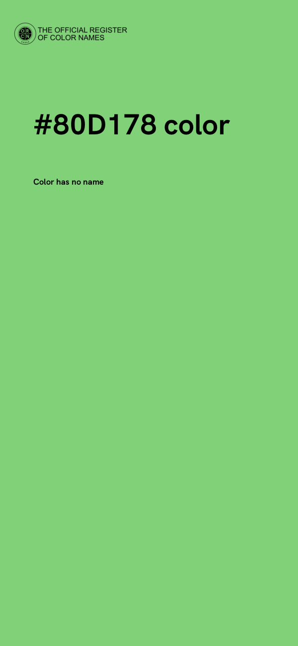 #80D178 color image